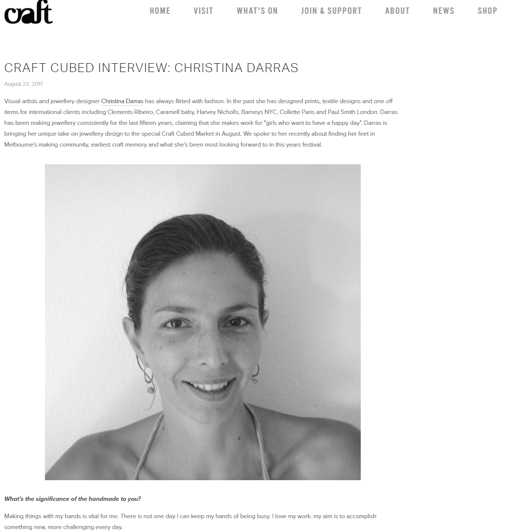 Interview at craft.org.au